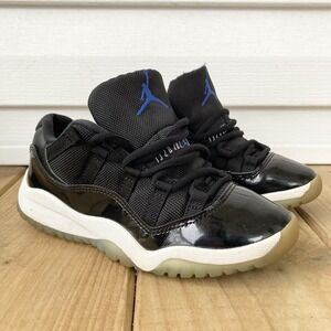 Nike Air Jordan 11 Retro Low 'Space Jam' Sneakers Black Shoes Kids 13.5 13.5C